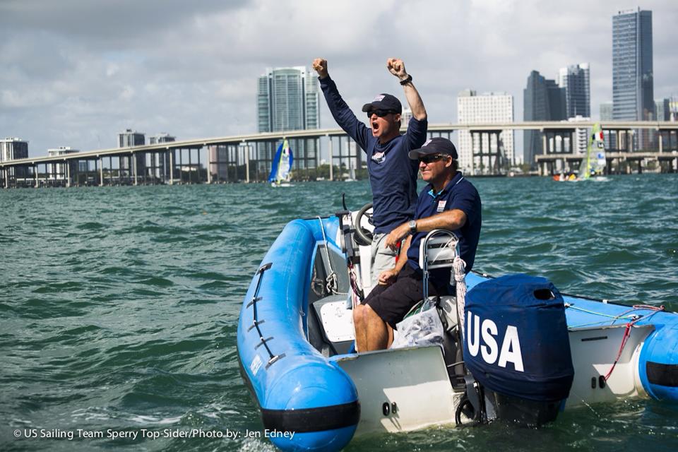 Chris Rast in Miami Coaching the US Sailing Team Photographed by US Sailing and Jen Edney