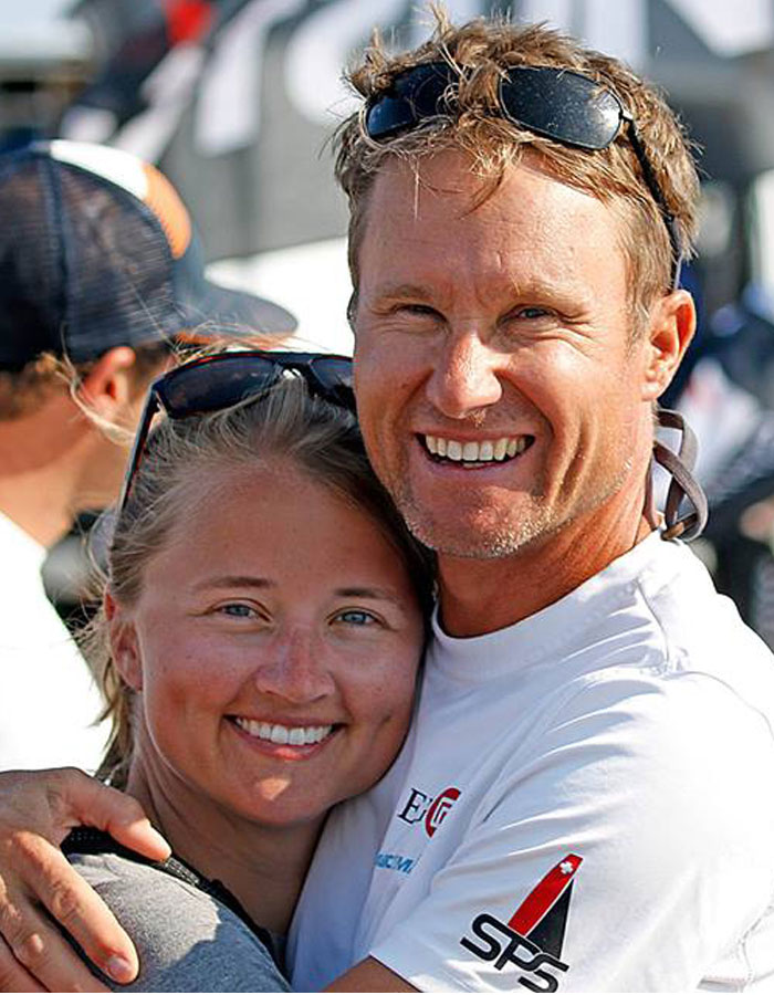 Dani Rast and Chris Rast after winning the Melges 24 2016 Europeans photographed by Pierrick Contin